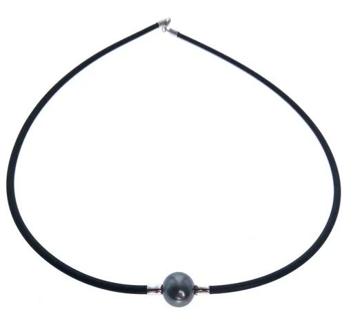 Tahitian Pearl & Sterling Silver Chain