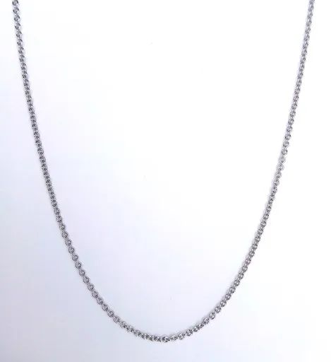 Belcher Chain in 18ct White Gold, 45cm