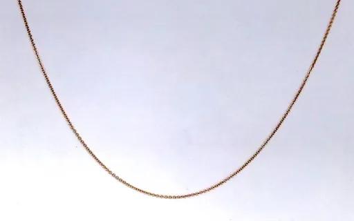 Trace Chain in 18ct Rose Gold, 42-45cm with Parrot Clasp