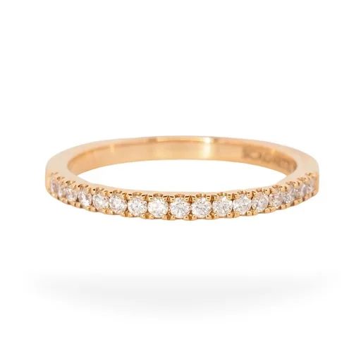 Split Claw Eternity Ring in 18ct Rose Gold