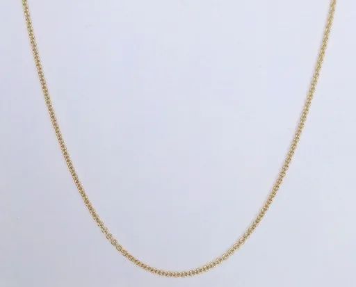 Trace Chain in 18ct Yellow Gold with Parrot Clasp, 42-45cm