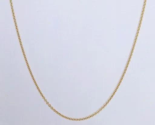 Trace Chain in 18ct Yellow Gold with Parrot Clasp, 42-45cm
