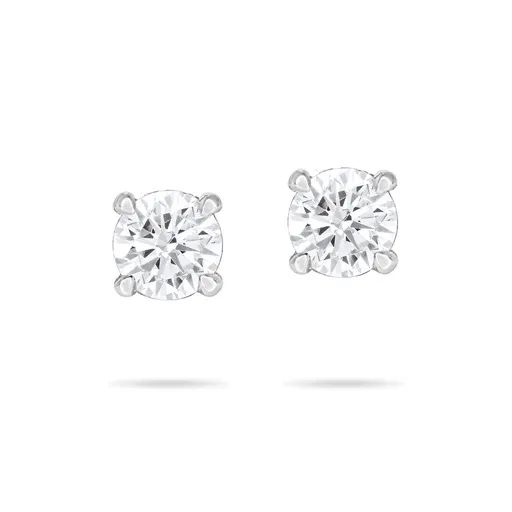 Diamond & Platinum Earrings