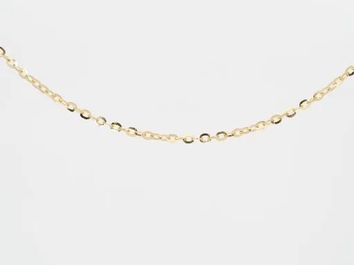 Belcher Chain in 18ct Yellow Gold, Diamond Cut, 50cm