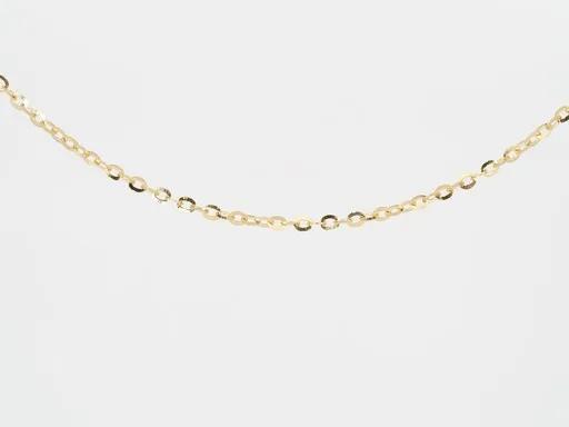 Belcher Chain in 18ct Yellow Gold, Diamond Cut, 50cm