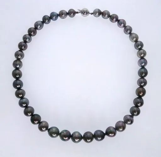 Tahitian Pearl Multi-Strand Necklace in 18ct White Gold, 46.5cm