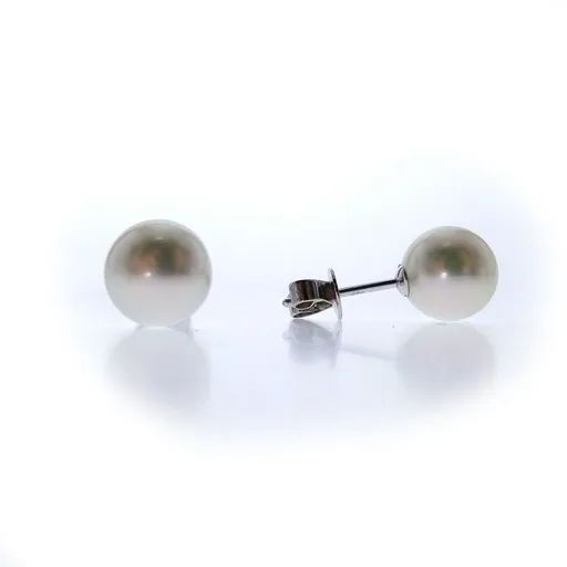Lust Broome Pearl Stud Earrings in 18ct White Gold