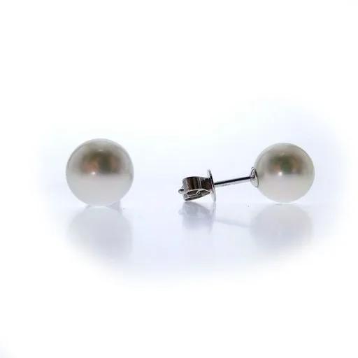 Lust Broome Pearl Stud Earrings in 18ct White Gold