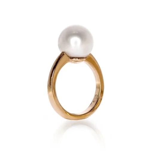 Simple Ring in 18ct Rose Gold with Broome Pearl