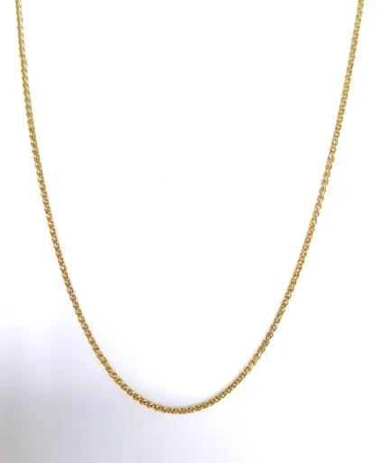 18ct Yellow Gold Wheat Chain
