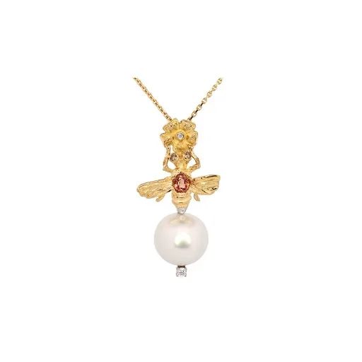 Sapphire & Diamond Pendant in 925 Sterling Silver