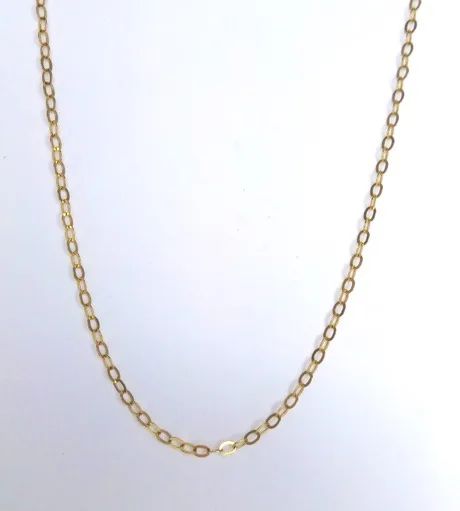 Oval Link Chain in 18k Yellow Gold, 45cm