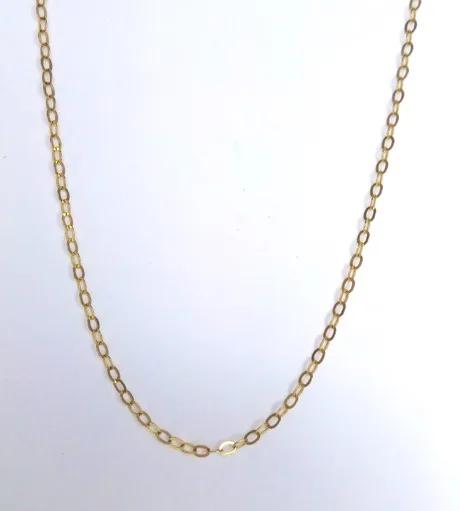 Oval Link Chain in 18k Yellow Gold, 45cm