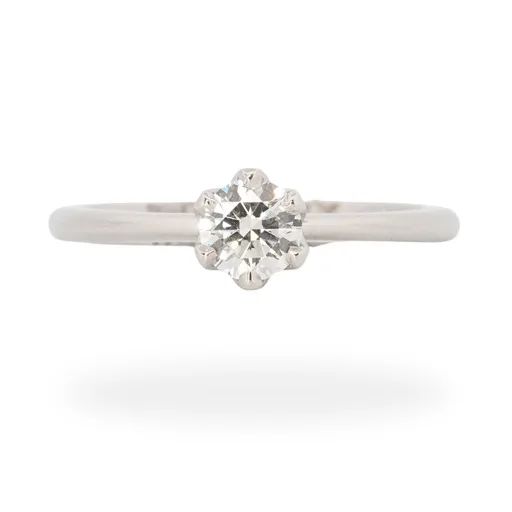 Solitaire Engagement Ring in 950 Platinum