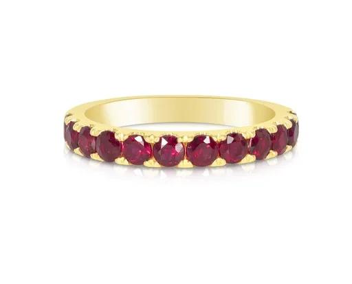 Ruby & Diamond Bonavita Ring in 18ct Yellow Gold