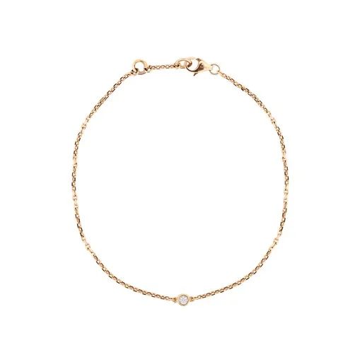 Belcher Floating Diamond Bracelet in 18ct Yellow Gold