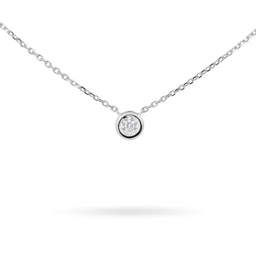 Diamond & White Gold Chain Necklace