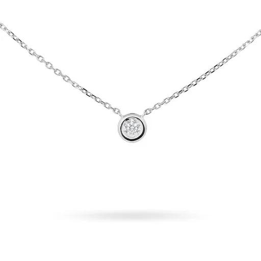 Diamond & White Gold Chain Necklace