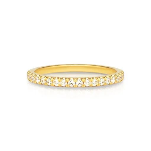 Split Claw Eternity Ring in 18ct Yellow Gold