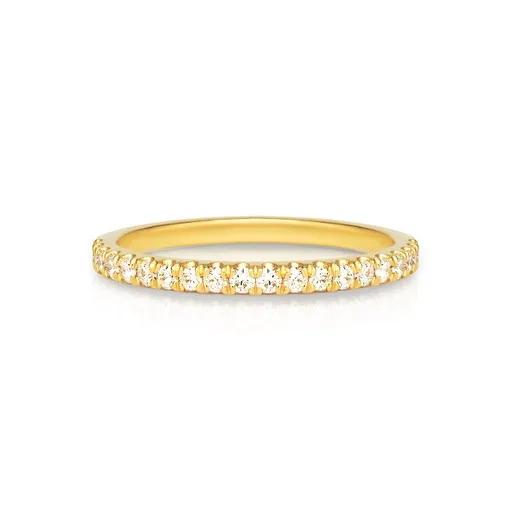Split Claw Eternity Ring in 18ct Yellow Gold