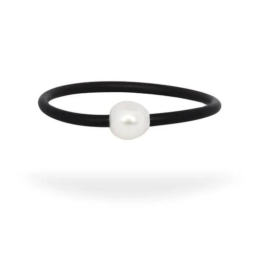 Women’s Neoprene Bracelet in 9ct Gold, 17cm, Broome Pearl