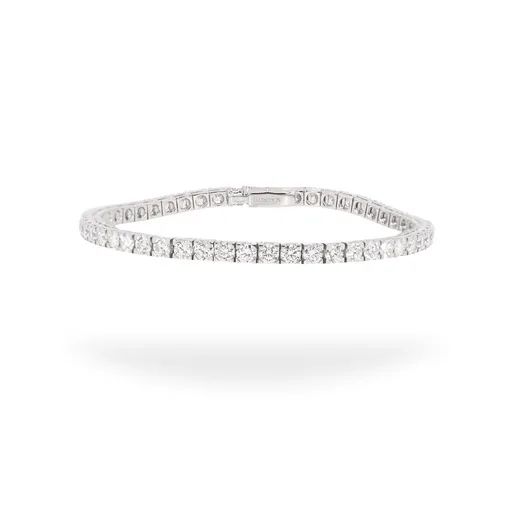 Tennis Bracelet in 18ct White Gold, 18cm