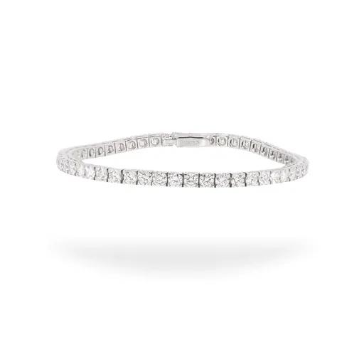 Tennis Bracelet in 18ct White Gold, 18cm