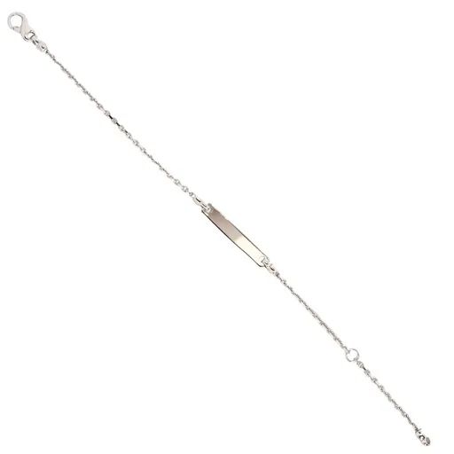 Link Bracelet in 18ct White Gold, 14.9cm