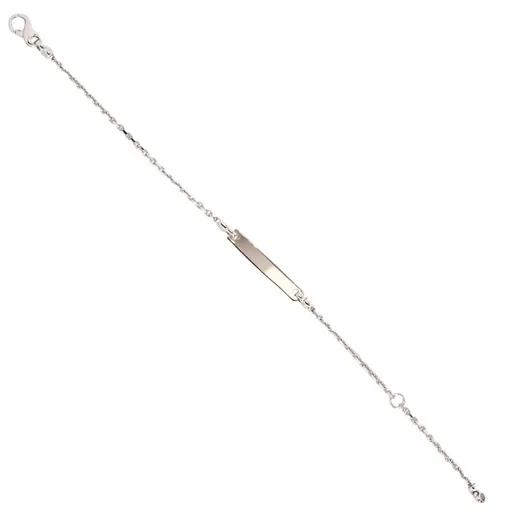 Link Bracelet in 18ct White Gold, 14.9cm