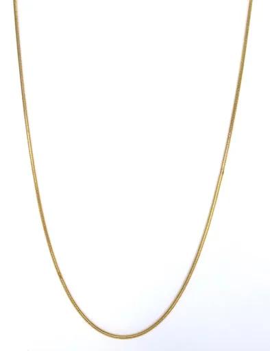 Snake Chain in 18ct Yellow Gold, 43cm