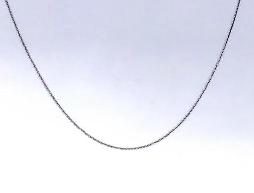 Trace Chain in 18ct White Gold, 42-45cm with Parrot Clasp