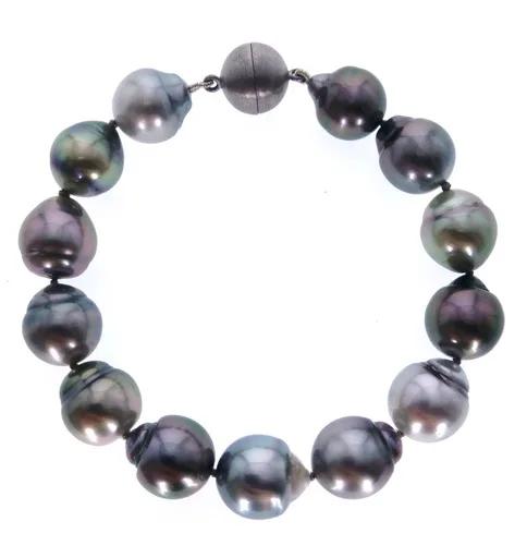 Tahitian Pearl & Sterling Silver Bracelet