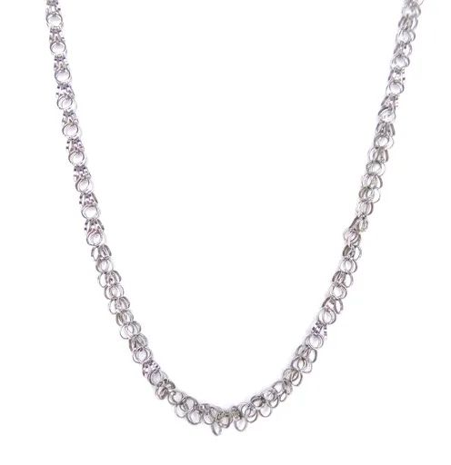 18ct White Gold Multi-Ring Chain