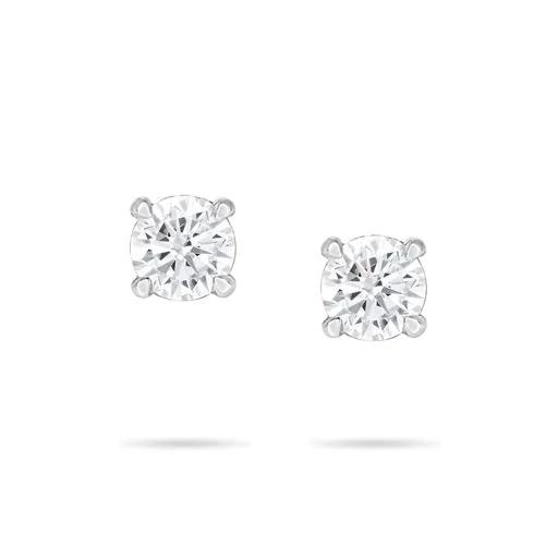 Diamond Stud Earrings in 950 Platinum