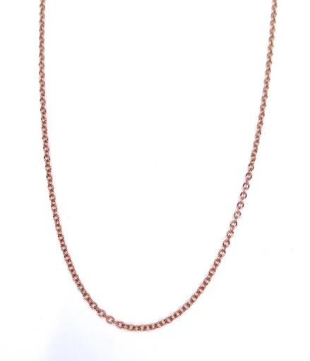 Belcher Chain in 18ct Rose Gold, 45cm