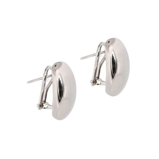 18k White Gold Clip Back Earrings with Diamonds