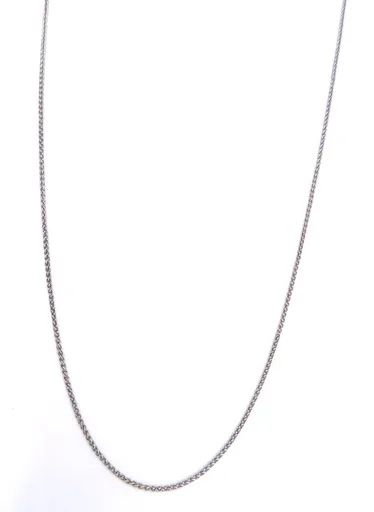 Foxtail Chain in 18k White Gold