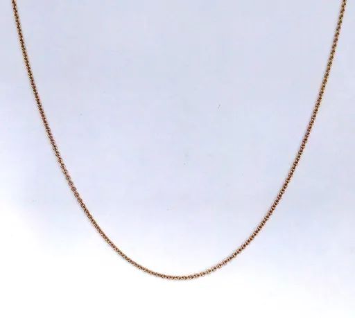 Trace Chain in 18ct Rose Gold, 42-45cm with Parrot Clasp