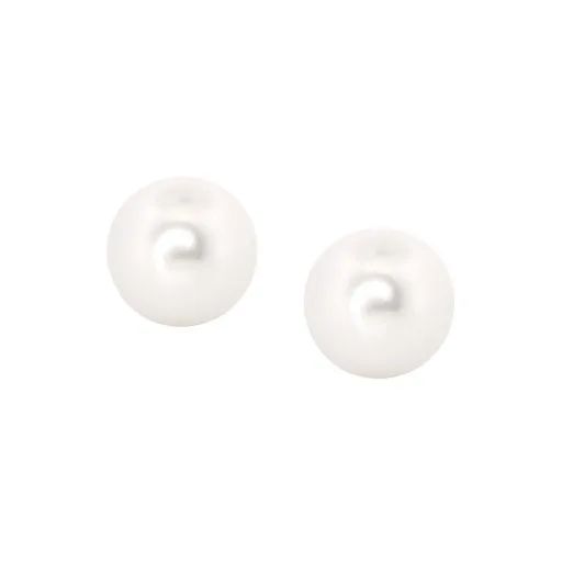Pearl & White Gold Earrings
